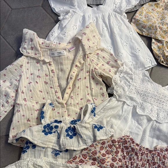 Zara H&M Floral and Lace Blouses Collection Mango Tops Toddler 2T - Picture 8 of 9